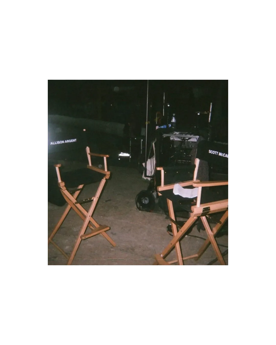 Director chairs film set